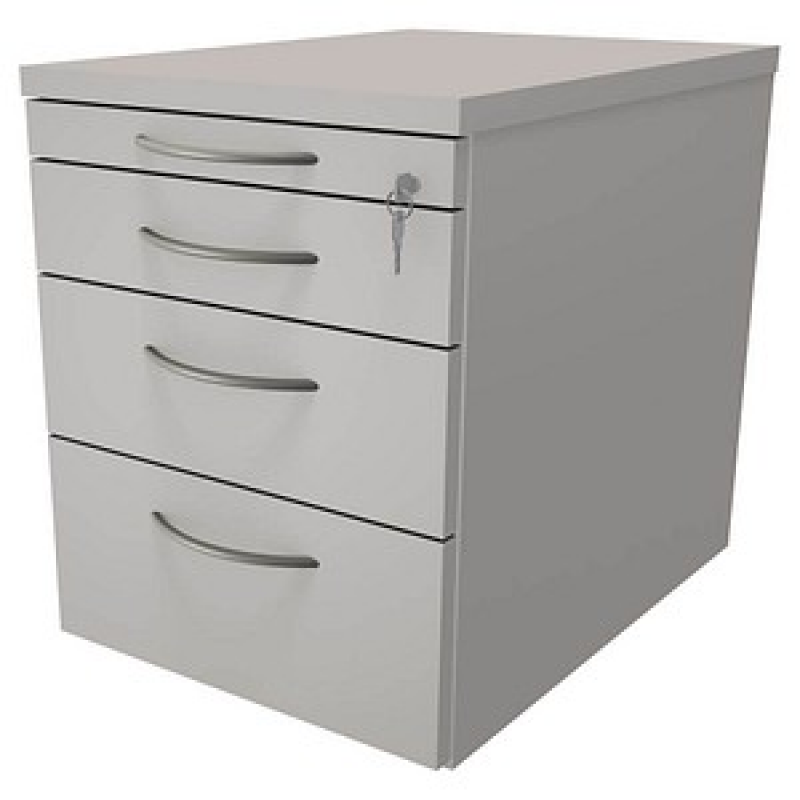 fm Sidney Rollcontainer lichtgrau 4 Auszüge 43,4 x 60,0 x 54,0 cm – Bild 1 von 2