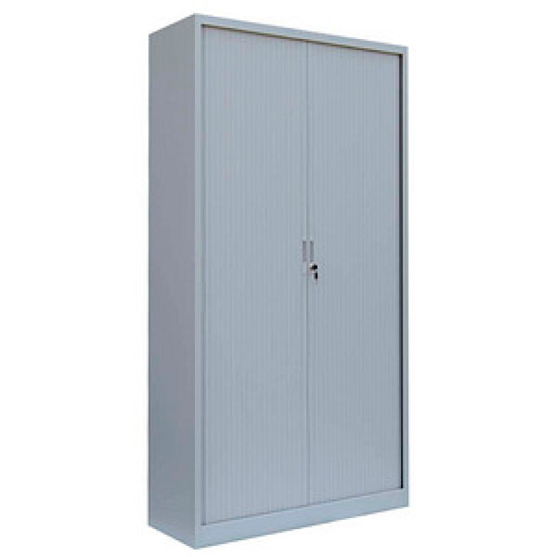 LÜLLMANN Schiebetürenschrank, 555150 lichtgrau 4 Fachböden 100,0 x 45,7 x 195,0 cm – Bild 1 von 4