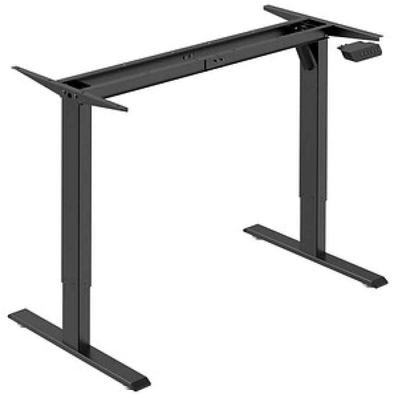 BISLEY E-StarterTech elektrisch höhenverstellbares Schreibtischgestell schwarz rechteckig, T-Fuß-Gestell schwarz 112,2 x 60,0 - 80,0 cm