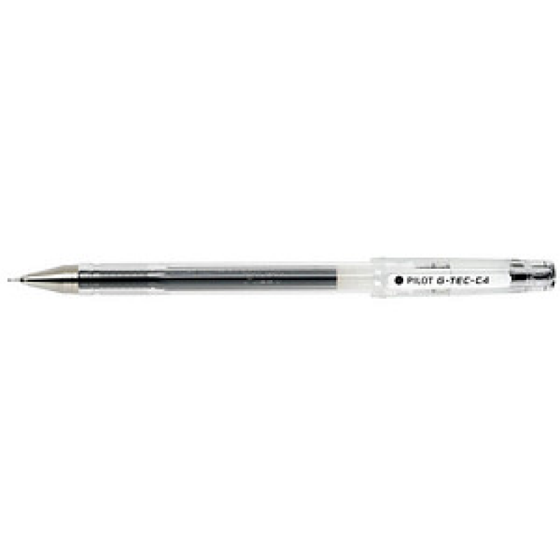 PILOT G-Tec C4 0.4 Gelschreiber transparent 0,4 mm, Schreibfarbe: schwarz, 1 St.