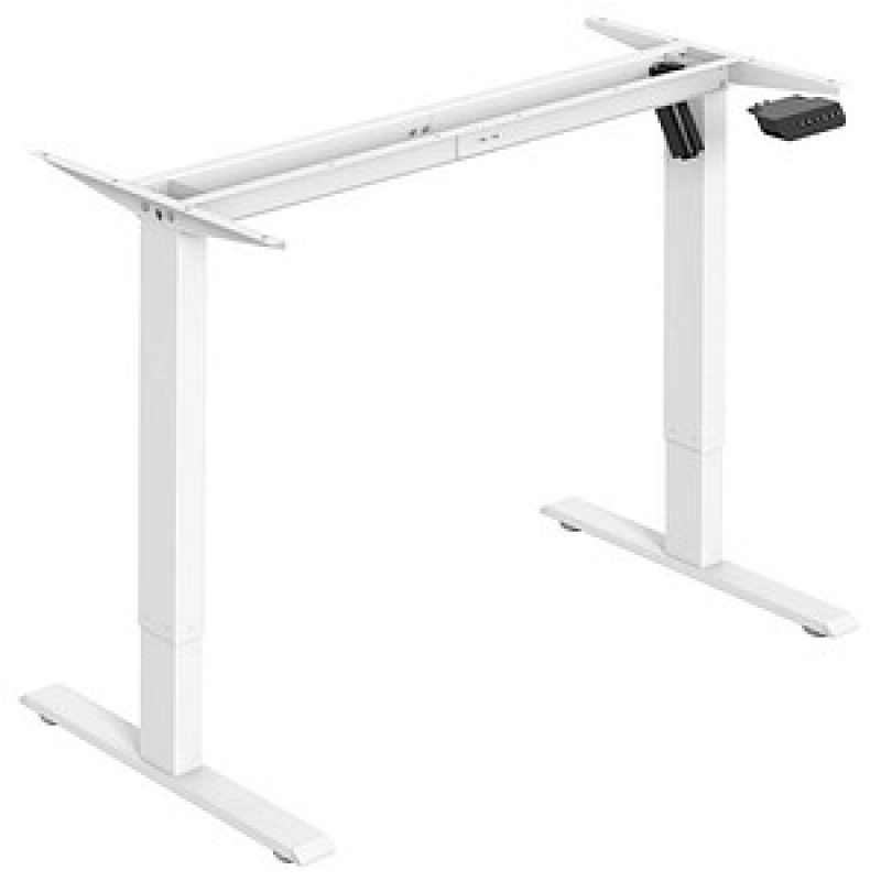 BISLEY E-StarterTech elektrisch höhenverstellbares Schreibtischgestell verkehrsweiß rechteckig, T-Fuß-Gestell weiß 112,2 x 60,0 - 80,0 cm