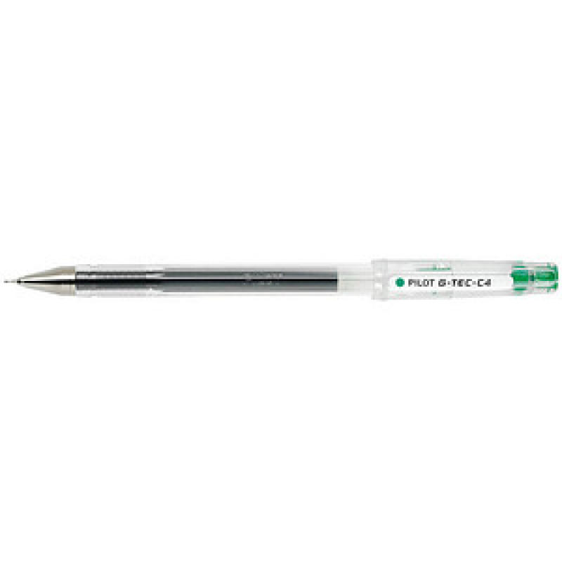 PILOT G-Tec C4 0.4 Gelschreiber transparent 0,4 mm, Schreibfarbe: grün, 1 St.