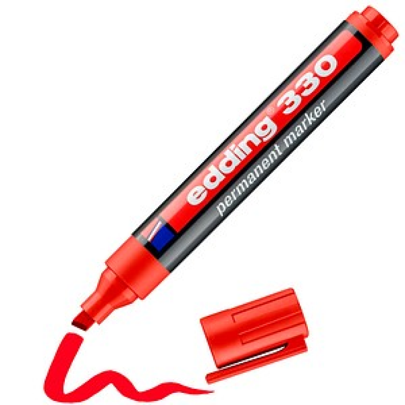 edding 330 Permanentmarker rot 1,0 - 5,0 mm, 10 St. – Bild 1 von 11