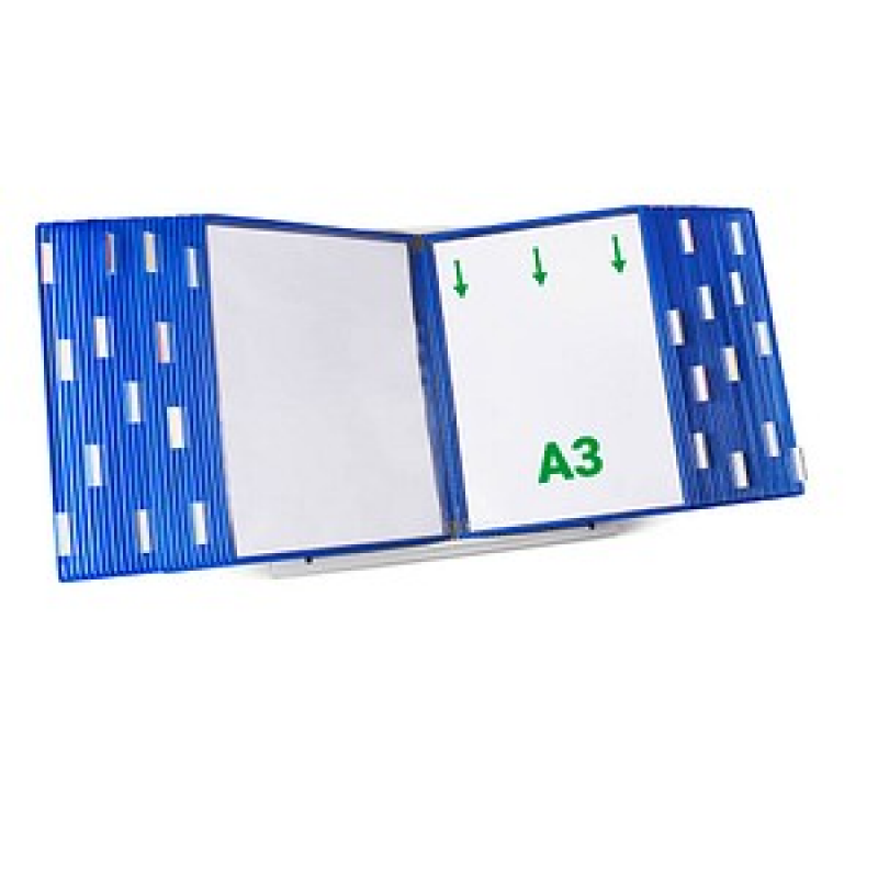 tarifold Sichttafelsystem 433501 DIN A3 blau mit 50 St. Sichttafeln, 1 St.