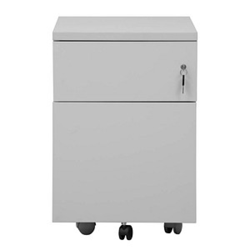 Gürkan Rollcontainer lichtgrau 2 Auszüge 40,0 x 60,0 x 62,0 cm – Bild 1 von 3