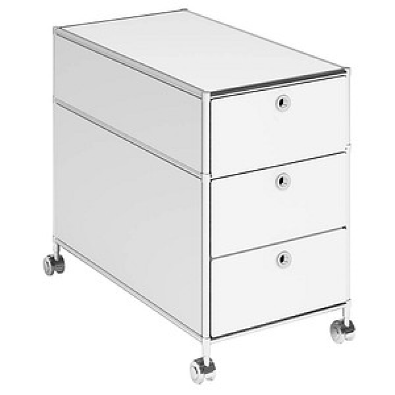 viasit System4 Rollcontainer weiß 3 Auszüge 42,0 x 78,0 x 62,0 cm – Bild 1 von 11