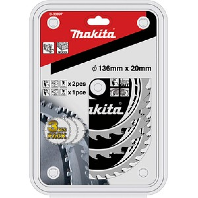 makita B-33897 Kreissägeblätter-Set 3-teilig, 1 Set – Bild 1 von 2