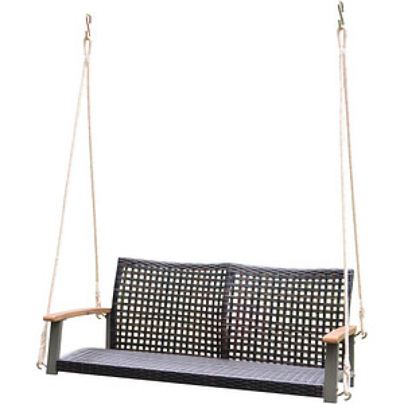 Garden Pleasure Hängebank CUNEO 970386 braun Kunststoff 114,0 cm – Bild 1 von 5