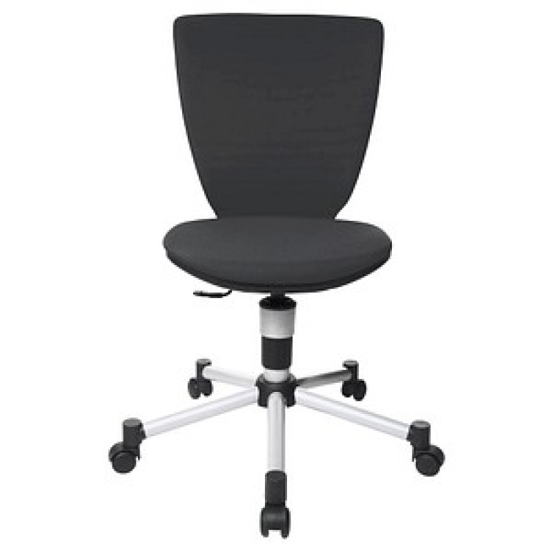 Topstar Kinderdrehstuhl Titan® Junior 3D, 71407 BI0 Stoff schwarz, Gestell silber – Bild 1 von 6