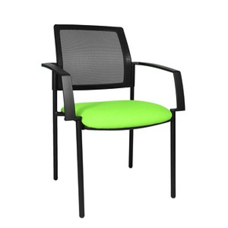 Topstar Besucherstühle BtoB 10 BB200A G050 grün, schwarz Stoff, 2 St. – Bild 1 von 4