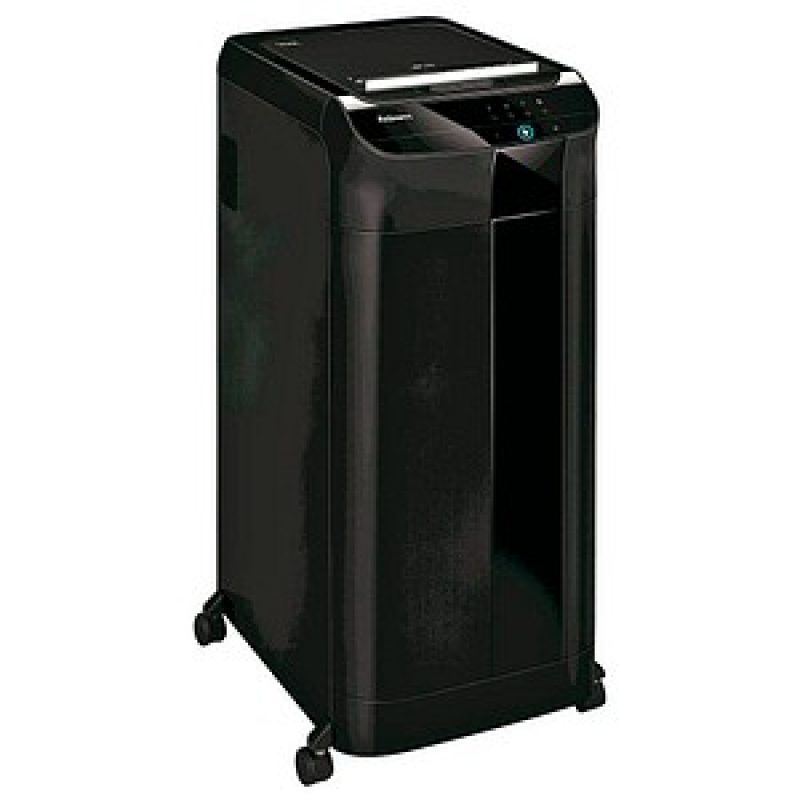 Fellowes AutoMax 550C Aktenvernichter mit Partikelschnitt P-4, 4 x 38 mm, bis 500 Blatt, schwarz – Bild 1 von 11