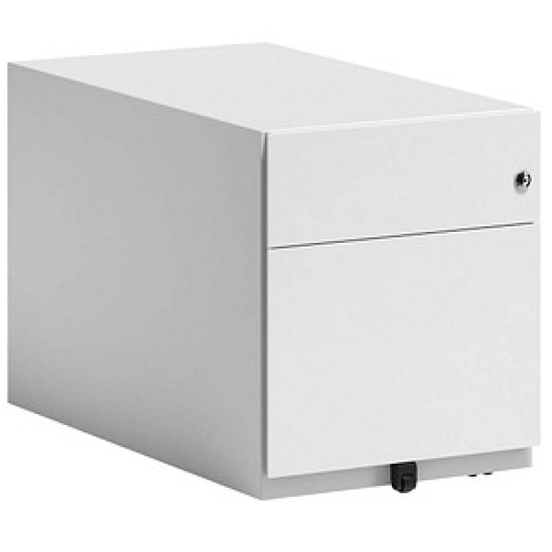 BISLEY Note Rollcontainer verkehrsweiß 2 Auszüge 42,0 x 77,5 x 49,5 cm – Bild 1 von 5