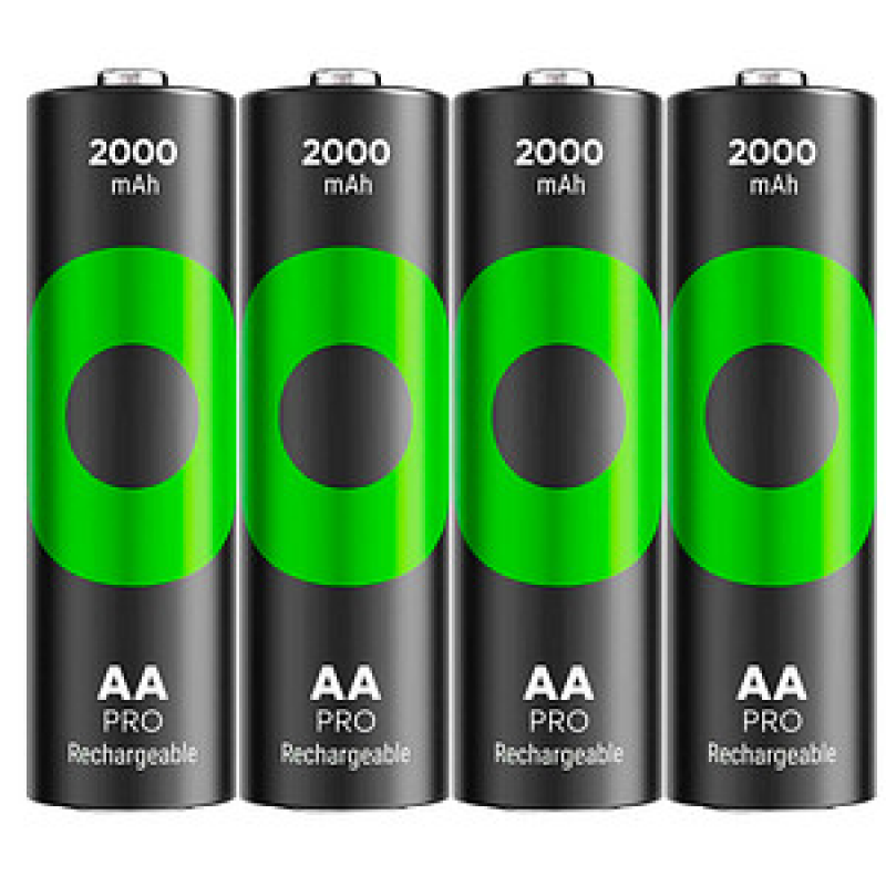 GP Akkus ReCyko+ PRO Ni-MH Mignon AA 2.000 mAh, 4 St. – Bild 1 von 8