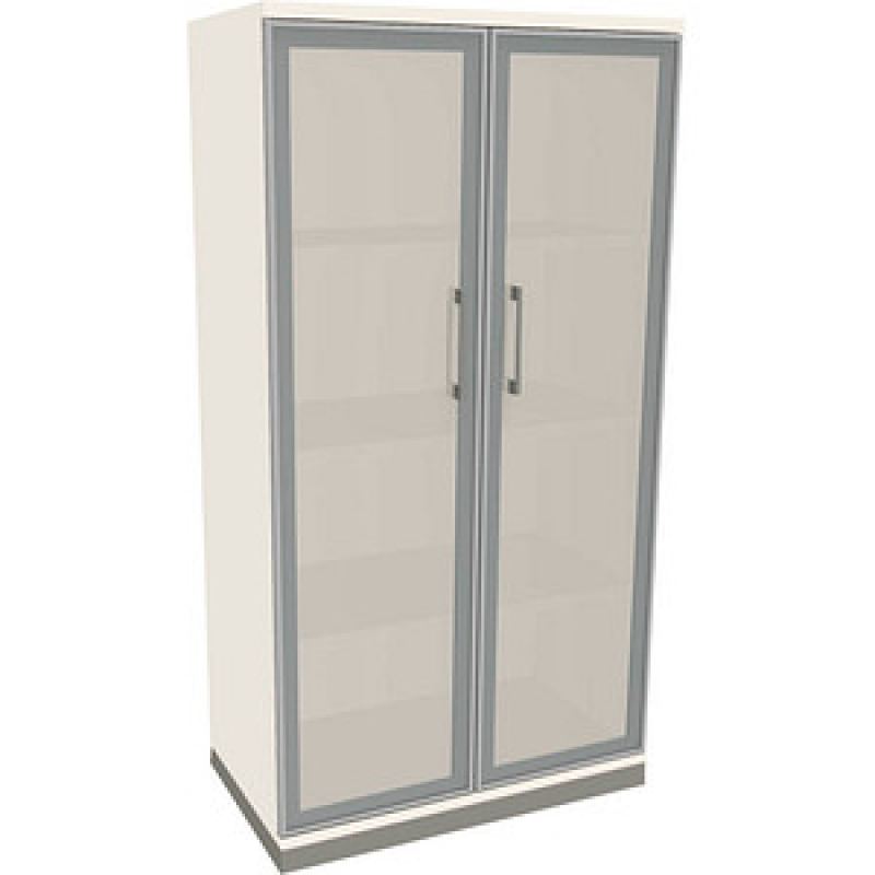 fm Aktenschrank Oldenburg, 4260672331871 weiß, Acrylglas satiniert 3 Fachböden 80,0 x 44,2 x 151,7 cm – Bild 1 von 2