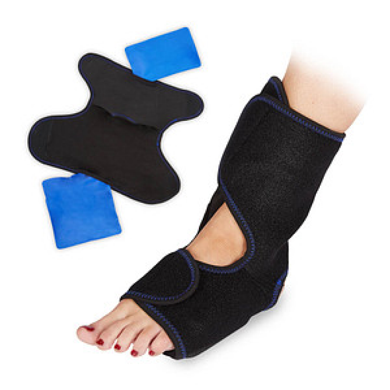 relaxdays Sprunggelenkbandage 10027264_0 schwarz, 1 St. – Bild 1 von 9