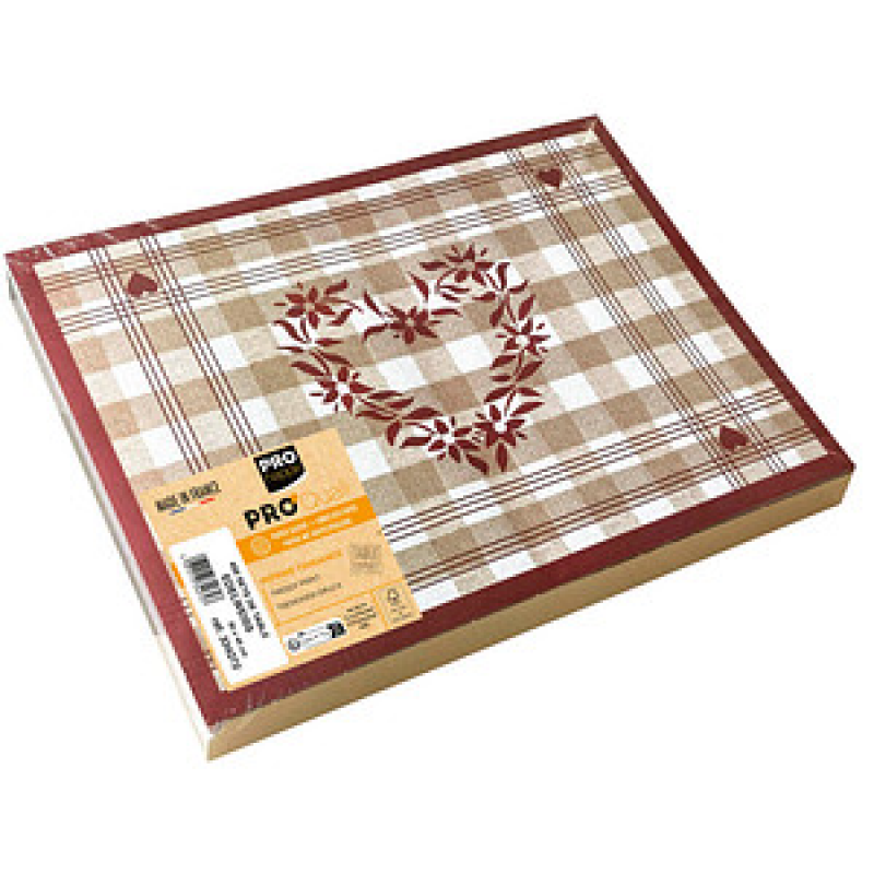 PROnappe Platzsets Edelweiß mehrfarbig 30,0 x 40,0 cm, 400 St. – Bild 1 von 3