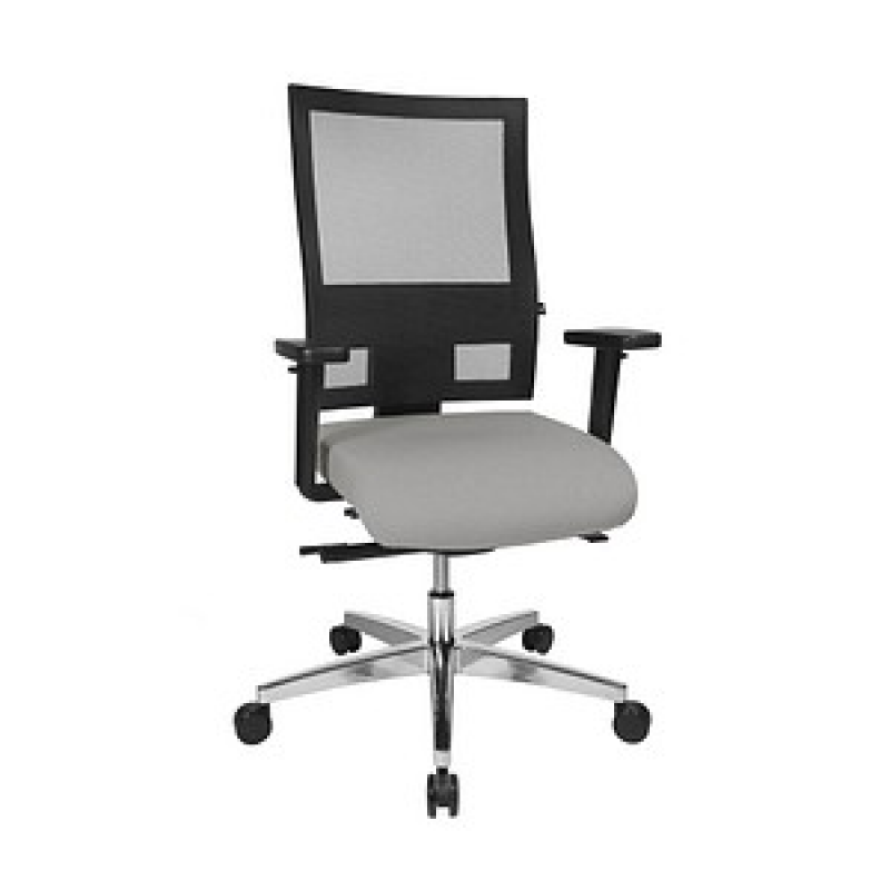 Topstar Bürostuhl Sitness 60, PS69BH W53 Stoff grau, Gestell alu – Bild 1 von 5