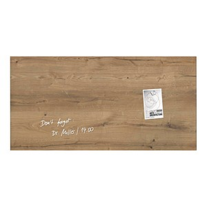 SIGEL Glas-Magnettafel artverum® 91,0 x 46,0 cm Natural Wood – Bild 1 von 10