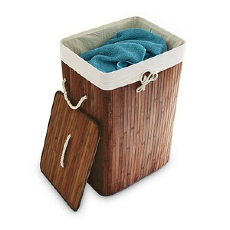 relaxdays Wäschekorb braun, 1 St. – Bild 1 von 8
