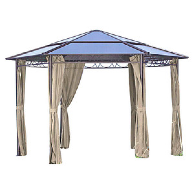 Garden Pleasure Pavillon SALMON 6-eckig, anthrazit, 1 St. – Bild 1 von 2