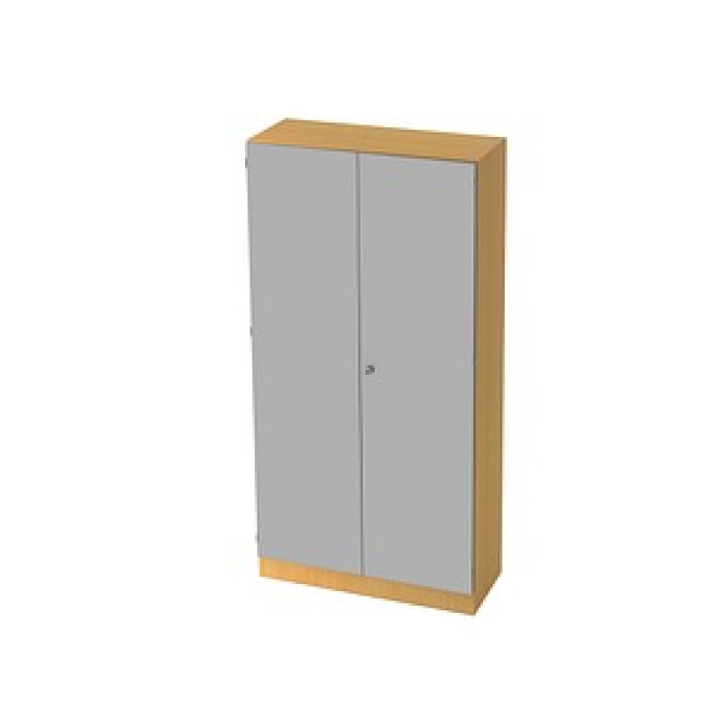 HAMMERBACHER Aktenschrank 6910, V6910/6/S/SG buche, silber 4 Fachböden 100,0 x 42,0 x 200,4 cm – Bild 1 von 4