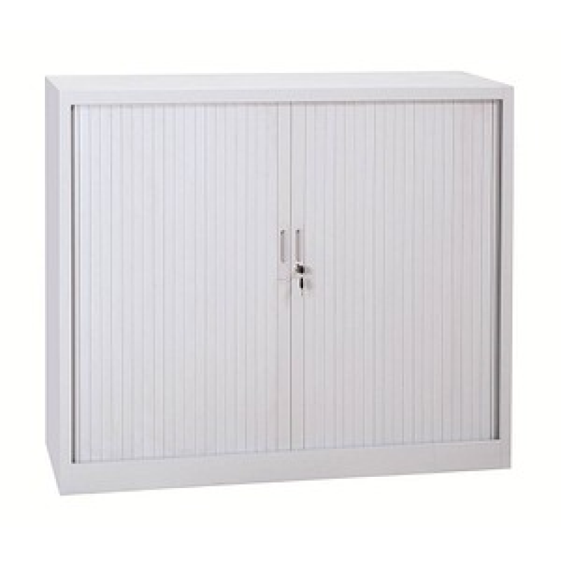 Gürkan Rollladenschrank lichtgrau 2 Fachböden 120,0 x 46,0 x 105,0 cm – Bild 1 von 3