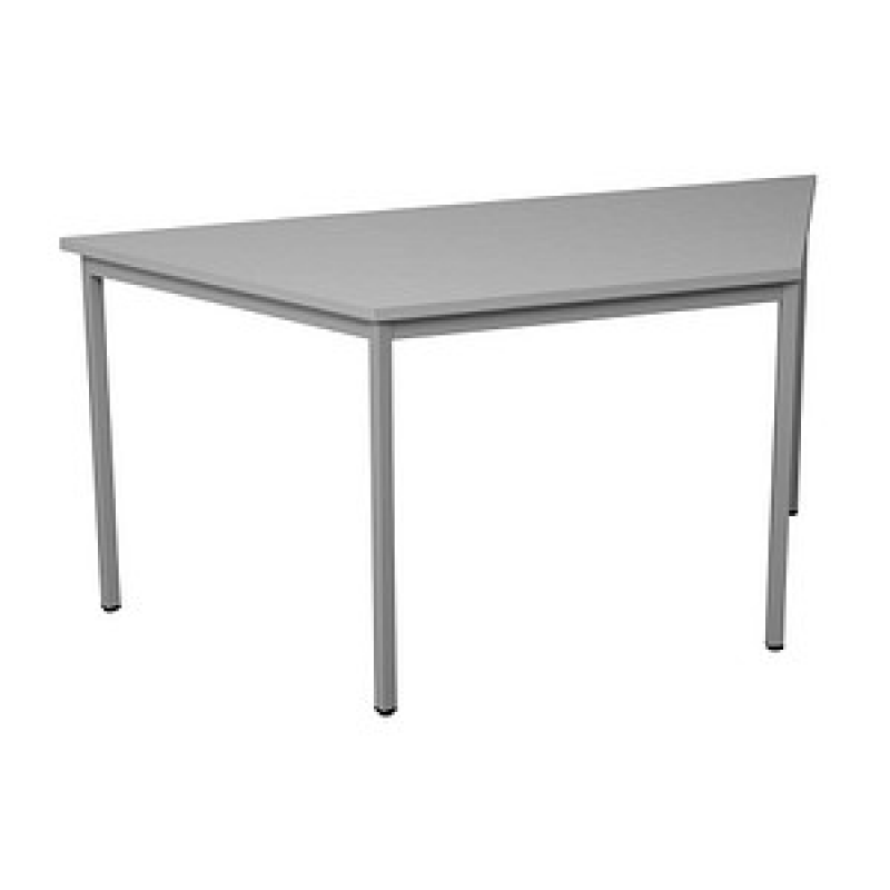 Gürkan Mehrzwecktisch grau Trapezform, Vierkantrohr grau, 160,0 x 80,0 x 75,0 cm – Bild 1 von 4