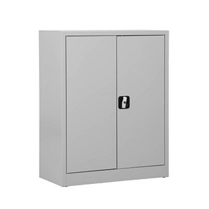 Gürkan Stahlschrank 100011 lichtgrau 2 Fachböden 80,0 x 38,0 x 100,0 cm, aufgebaut, 1 St. – Bild 1 von 5