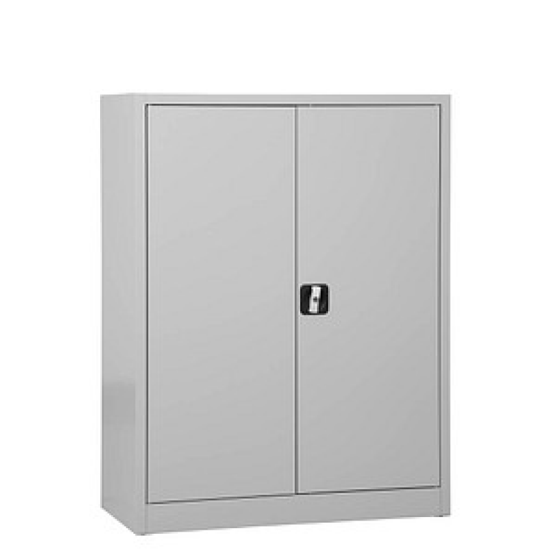 Gürkan Stahlschrank 100027 lichtgrau 2 Fachböden 92,0 x 42,0 x 120,0 cm, aufgebaut, 1 St. – Bild 1 von 5