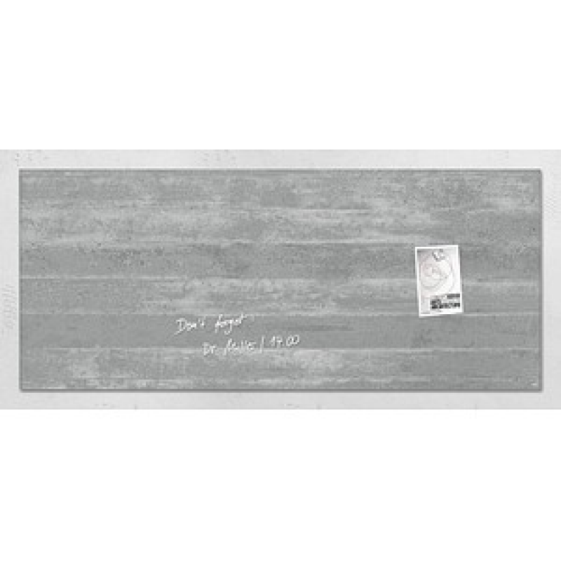 SIGEL Glas-Magnettafel artverum® 130,0 x 55,0 cm Design Sichtbeton – Bild 1 von 8