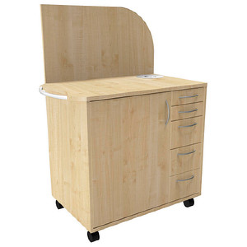 fm Sidney Bürowagen ahorn 3 Ebenen 124,0 x 64,2 x 150,0 cm – Bild 1 von 2