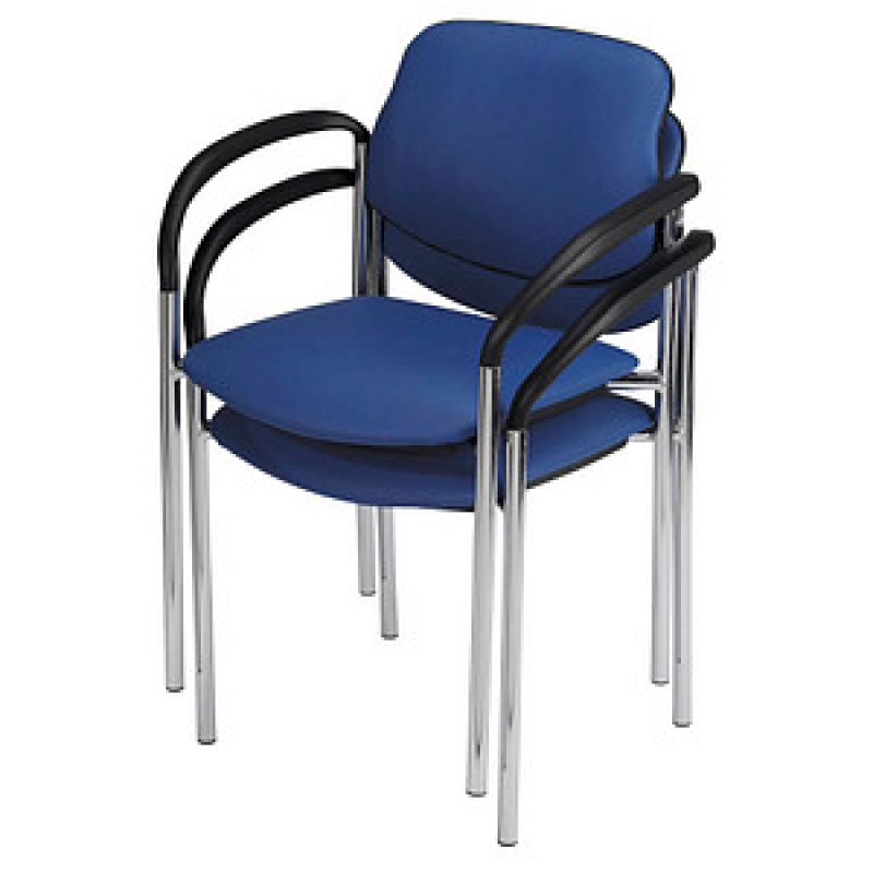 Nowy Styl Besucherstühle Styl blau Leder, 2 St. – Bild 1 von 2