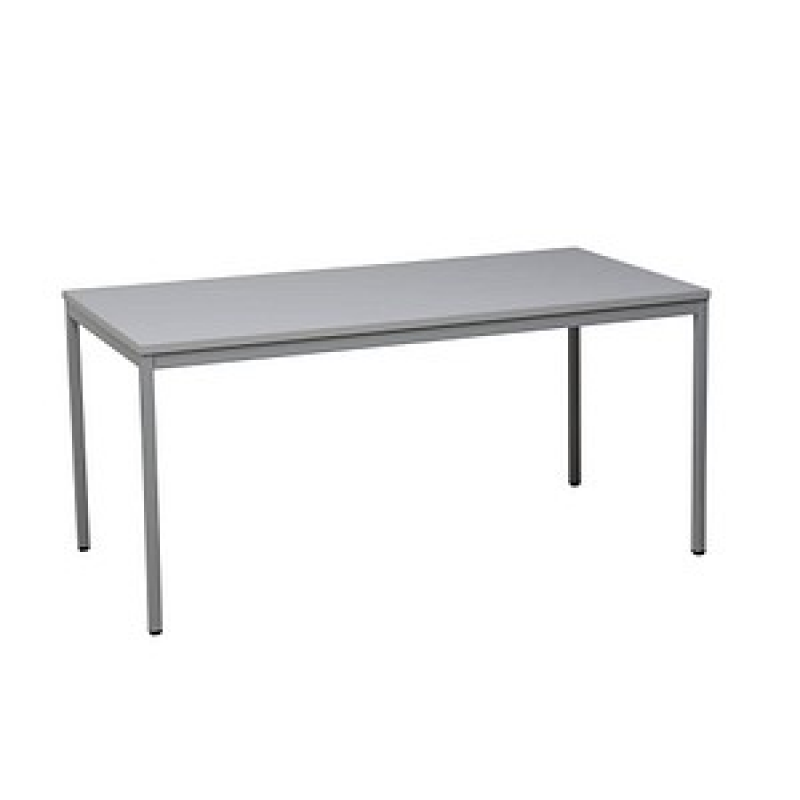 Gürkan Mehrzwecktisch grau rechteckig, Vierkantrohr grau, 160,0 x 60,0 x 75,0 cm – Bild 1 von 3