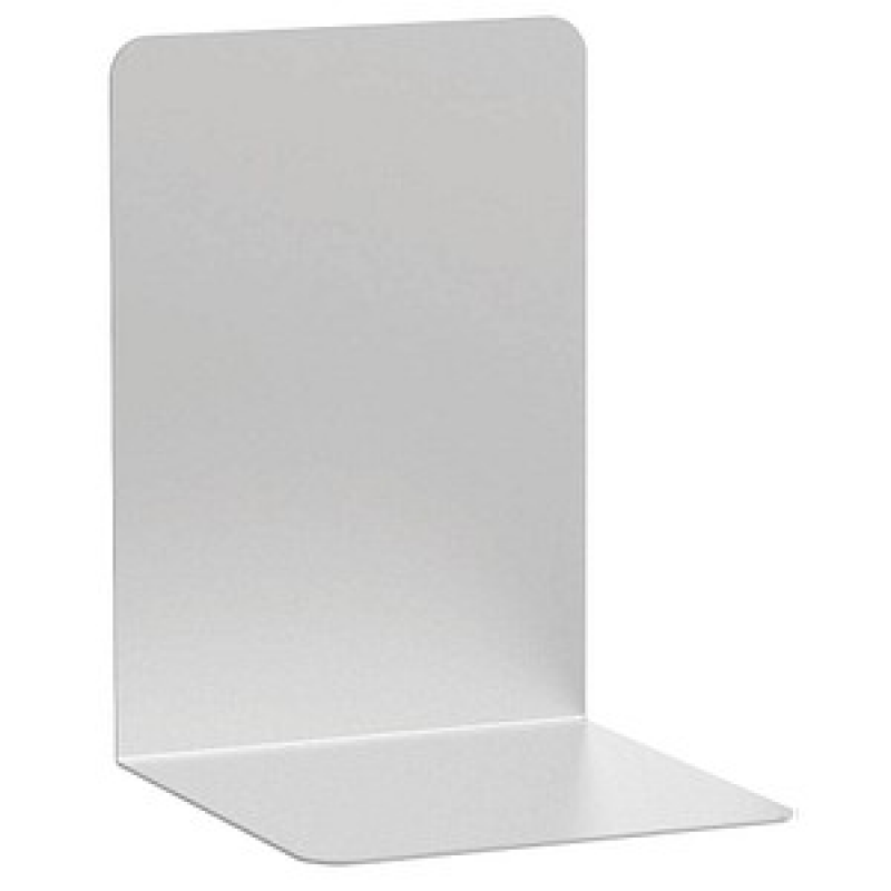 MAUL Buchstützen silber 12,0 x 12,0 x 17,5 cm, 2 St. – Bild 1 von 2