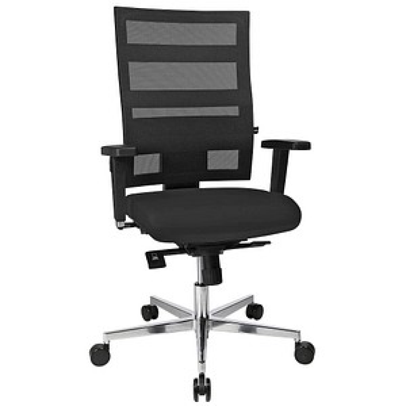 Topstar Bürostuhl Sitness X-Pander Plus, SI959WGT200 Stoff schwarz, Gestell alu – Bild 1 von 4