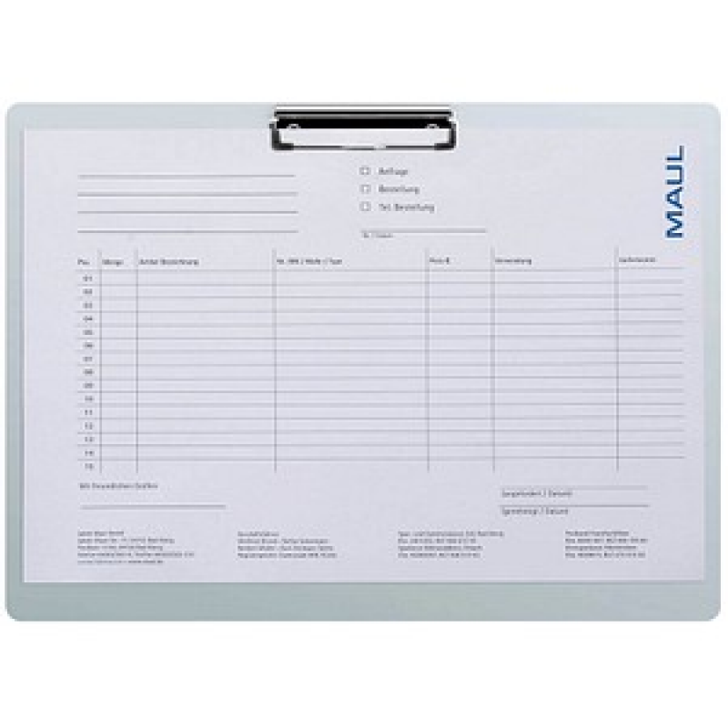 MAUL Klemmbrett 2353208 DIN A3 quer silber Aluminium, 1 St. – Bild 1 von 4