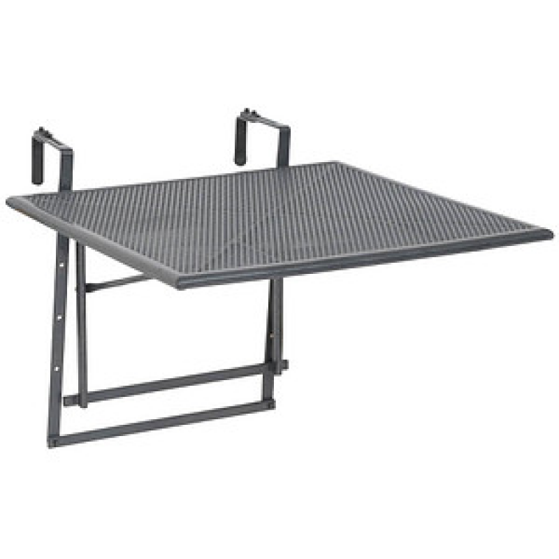 greemotion Toulouse Balkonhängetisch quadratisch Stahl grau 70,0 x 88,0 x 47,0 - 79,0 cm, 1 St. – Bild 1 von 10