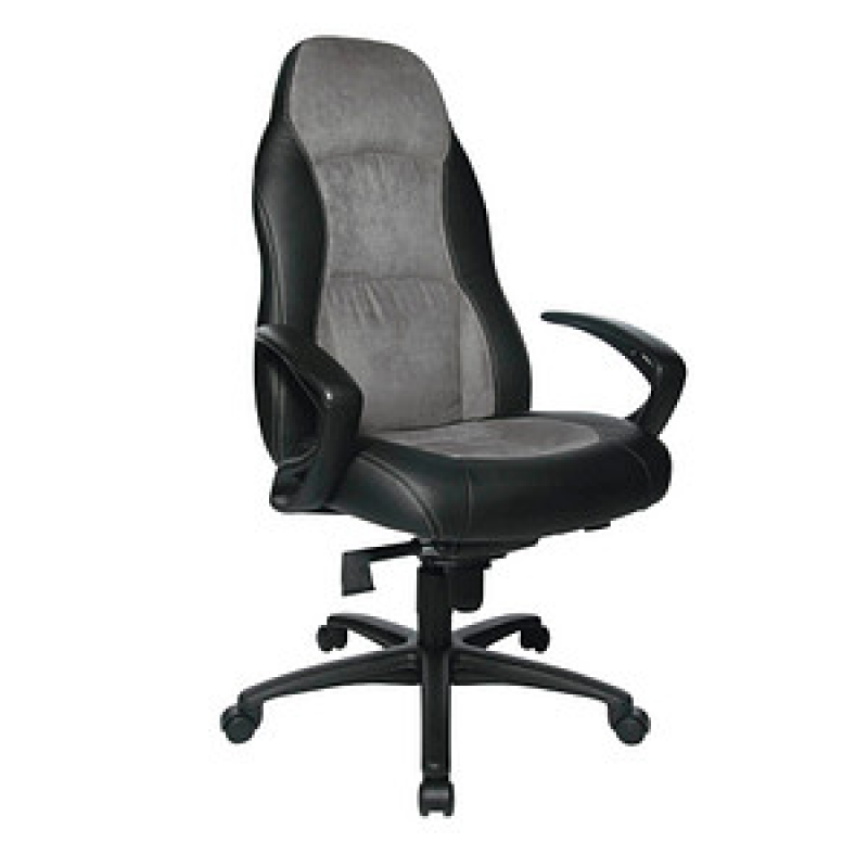 Topstar Chefsessel Speed Chair, SC20FTC3 Kunstleder grau, Gestell schwarz – Bild 1 von 7