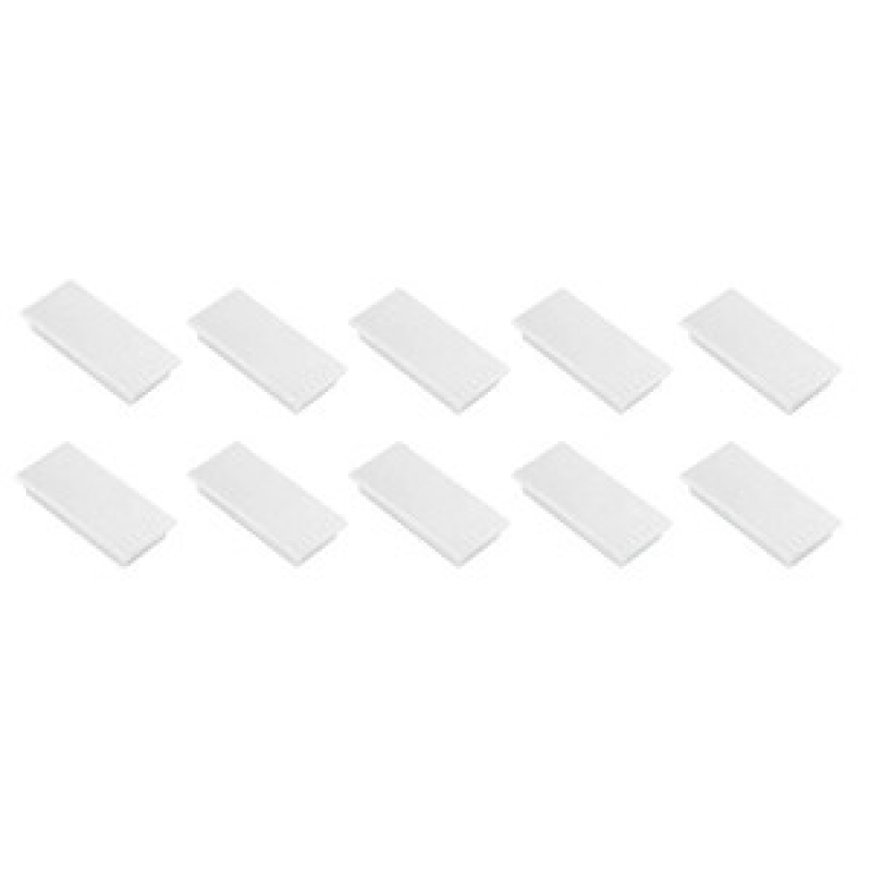 FRANKEN Haftmagnet Magnet weiß, Kunststoff 2,3 x 5,0 cm, 10 St. – Bild 1 von 2