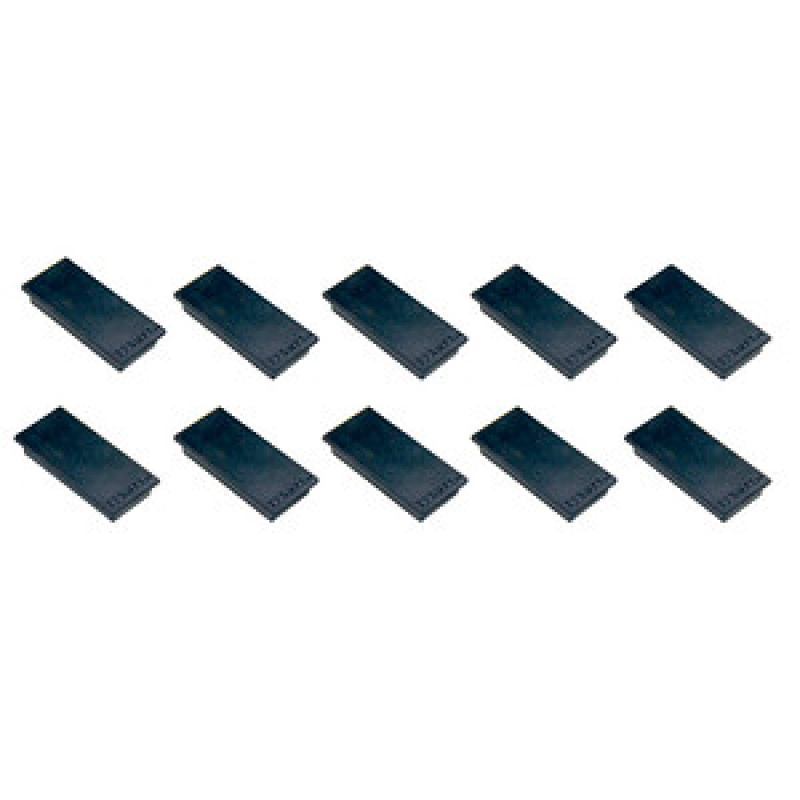 FRANKEN Haftmagnet Magnet schwarz, Kunststoff 2,3 x 5,0 cm, 10 St. – Bild 1 von 2