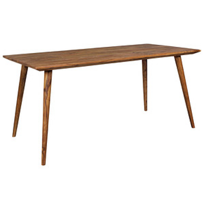 WOHNLING Esstisch sheesham rechteckig, 4-Fuß-Gestell sheesham, 120,0 x 60,0 x 76,0 cm – Bild 1 von 8