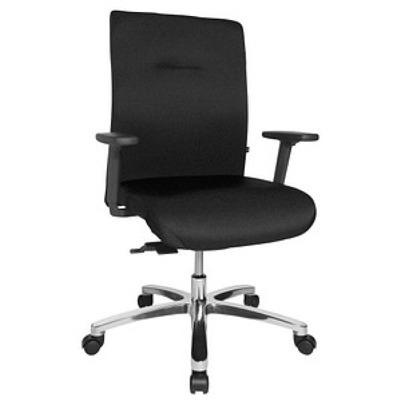 Topstar XXL Bürostuhl Big Star 10, BT190T W50 Stoff schwarz, Gestell alu – Bild 1 von 4