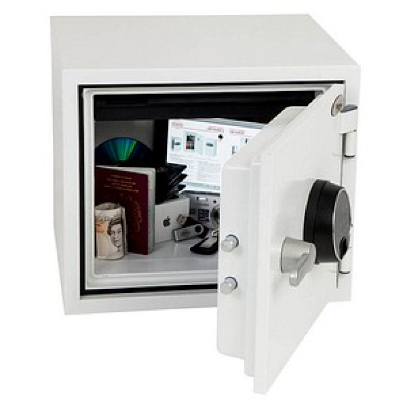 phoenix Tresor FS1281F Titan mit Feuerschutz signalweiß 41,2 x 36,3 x 35,2 cm – Bild 1 von 11