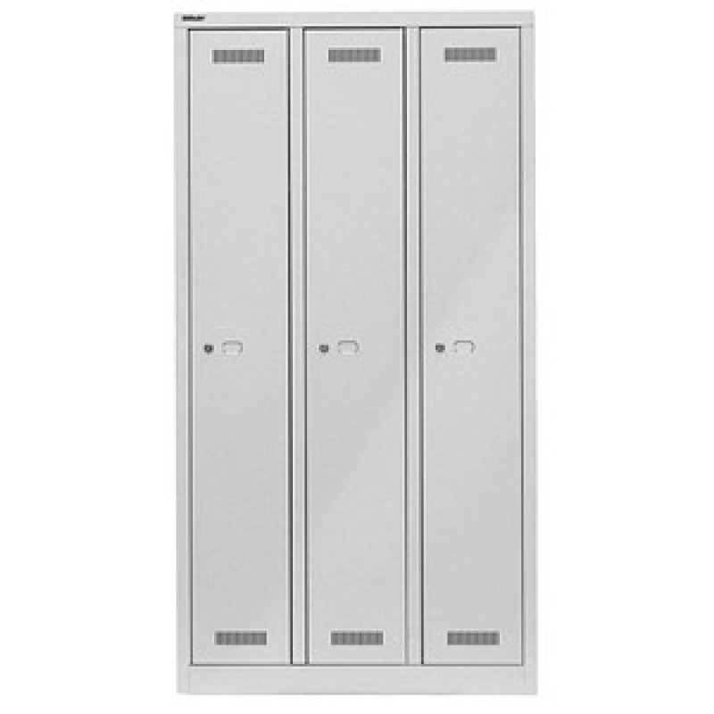 BISLEY Spind MonoBloc ML09T1 lichtgrau ML09T1645, 3 Schließfächer 90,0 x 50,0 x 170,0 cm – Bild 1 von 4