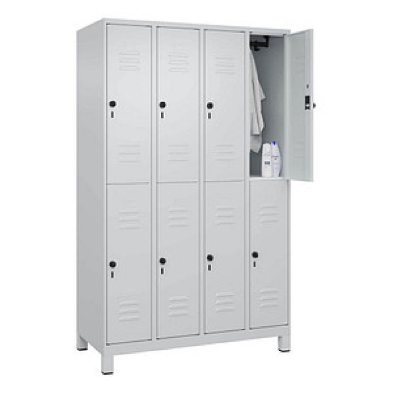 CP Spind Classic Plus lichtgrau 080310-40 S10009, 8 Schließfächer 120,0 x 50,0 x 195,0 cm – Bild 1 von 4