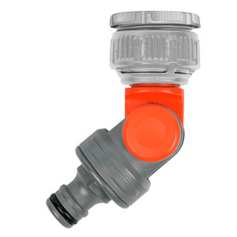 GARDENA Gartenschlauchverbinder Winkelhahnstück 2999-20, 26,5 mm (G 3/4 Zoll), 33,3 mm (G 1 Zoll) Gewinde, 1 St. – Bild 1 von 6
