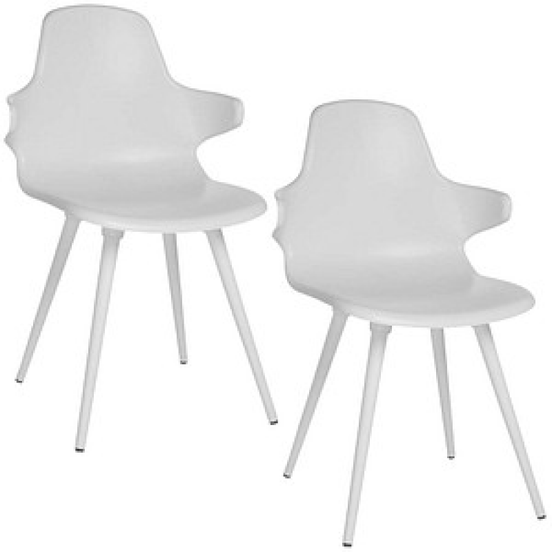 Topstar Schalenstühle T2020 mit Armlehnen FZ11WW-2 weiß Kunststoff, 2 St. – Bild 1 von 9