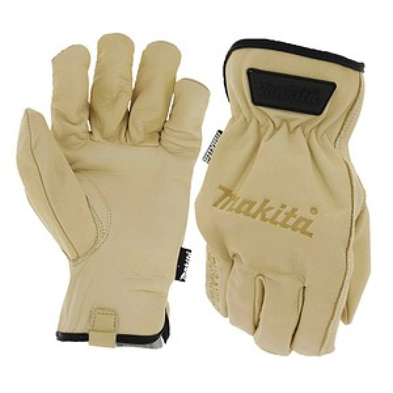 makita unisex Arbeitshandschuhe Leder beige Größe 8, 1 Paar – Bild 1 von 5