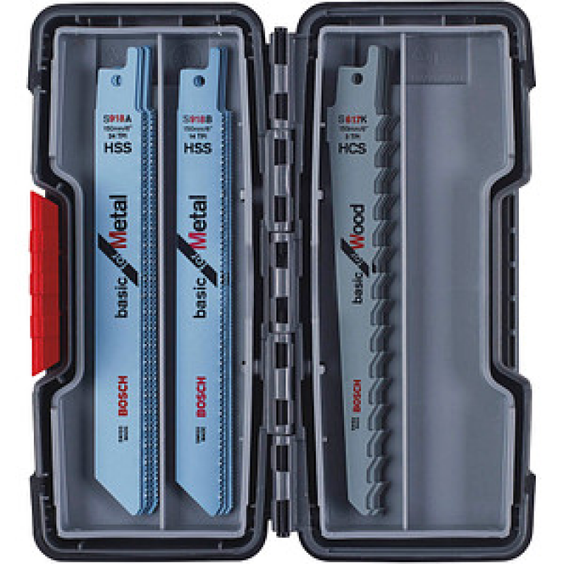 AKTION: BOSCH ToughBox Basic Wood/Metal Säbelsägeblätter-Set 15-teilig, 1 Set mit Prämie nach Registrierung