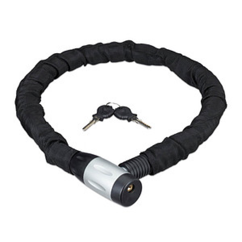 relaxdays Fahrradschloss schwarz 100,0 cm, 1 St. – Bild 1 von 7